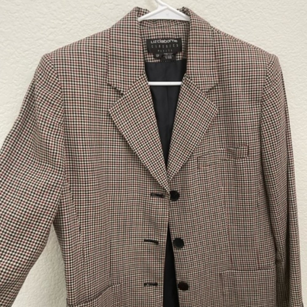 Liz Claiborne Classic casual blazer 10P, Cotton